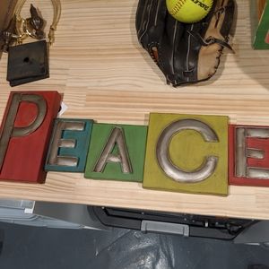 Christmas Peace Home Decor Sign